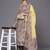 Women Brown Bandhani Printed Gotta Patti Pure Cotton Kurta with Palazzos & With Dupatta