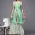 Women Green Floral Printed Pure Cotton Kurti with Sharara