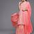 Women Peach-Coloured Printed Gotta Patti Pure Cotton Kurta with Sharara & Dupatta