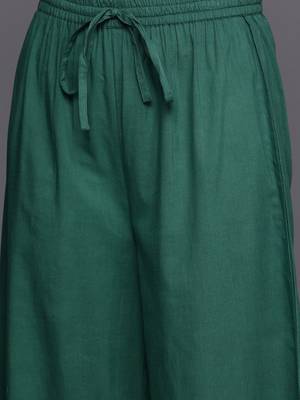 Dyed Regular Sequinned Pure Cotton Kurta with Palazzos & Dupatta 3