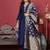 Women Floral Zari Embroidered Neck Kurta with Trousers and Woven Brocade Dupatta
