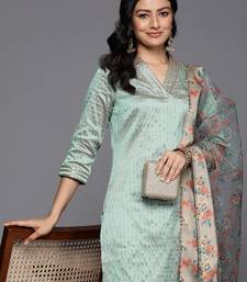 Embellished Kurta with Trousers & With Dupatta