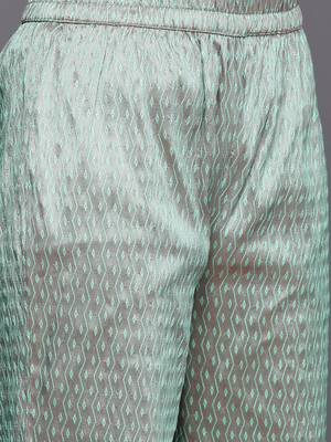 Embellished Kurta with Trousers & With Dupatta 3