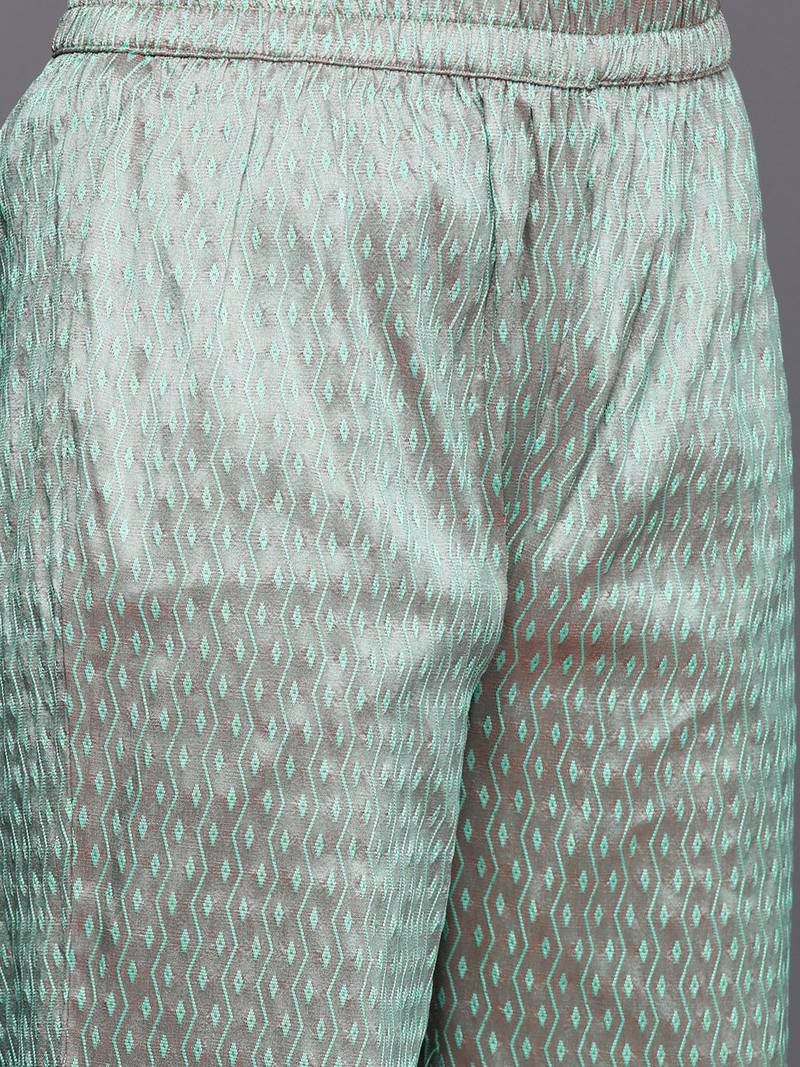 Embellished Kurta with Trousers & With Dupatta
