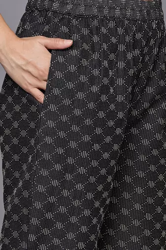 Woven Design Kurta with Trousers & With Dupatta