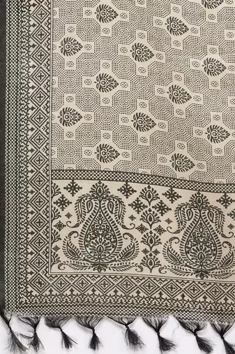 Woven Design Kurta with Trousers & With Dupatta