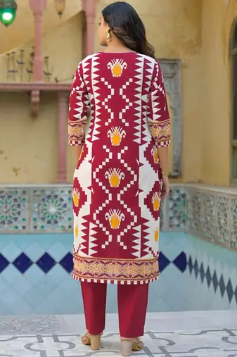 Women Printed Regular Sequinned Pure Cotton Kurta with Trousers & With Dupatta