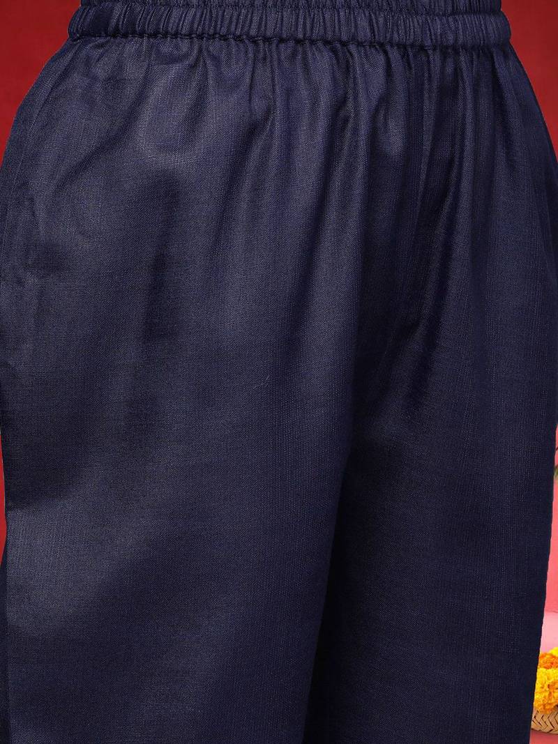 Women Paisley Embroidered Kurta with Trousers & Dupatta