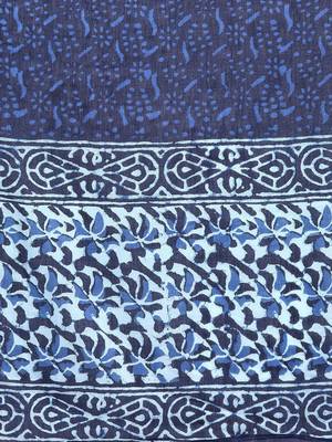 Women Abstract Printed Mirror Work Pure Cotton Kurta With Trousers & Dupatta 3