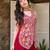 Gajri embroidered georgette silk straight sharara salwar suit set with dupatta