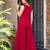 Gajri embroidered georgette silk straight sharara salwar suit set with dupatta