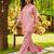 Peach embroidered heavy viscose kurta palazzo set with embroidered jacket
