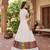 multicolor printed rayon cotton foil work lehenga set with fancy top - full stitched free size