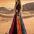 Multicolor Bandhani Printed Rayon Cotton Frilled Lehenga with Kutchi Mirror Work Full-Sleeve Top