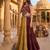 brown beige frilled rayon cotton lehenga with gamthi mirror kaudi work blouse & purse - full stitched free size