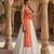navratri special kesari orange long jacket chaniya choli set - full stitched free size