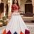 multicolor triangle kali rayon cotton traditional work lehenga set with blouse - full stitched free size
