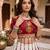 multicolor triangle kali rayon cotton traditional work lehenga set with blouse - full stitched free size