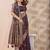 Dark purple zari & tassel work satin designer saree for women with blouse