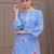 Sky blue smart readymade fancy graceful suit 