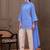 Sky blue smart readymade fancy graceful suit 