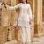 Cream smart readymade fancy graceful suit 