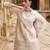 Cream smart readymade fancy graceful suit 