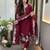 Maroon smart readymade fancy graceful suit 