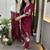Maroon smart readymade fancy graceful suit 