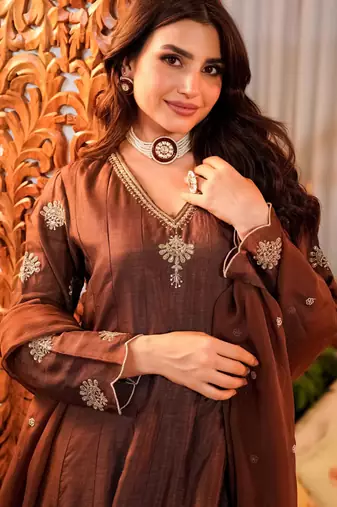 Coffee smart readymade fancy graceful suit 