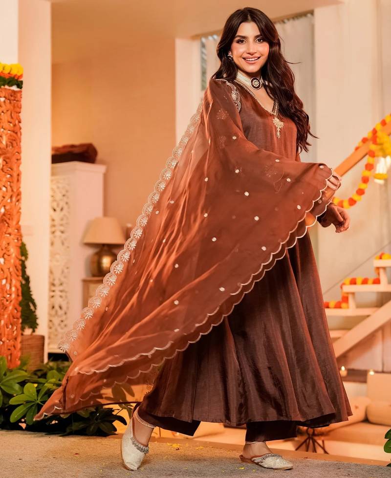 Coffee smart readymade fancy graceful suit 