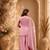 Pink fendy satin beads embroidery work kurta set