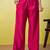 Pink beautiful embroidery work top bottom coord set 