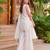 Off white french crepe beads embroidery work kurta set