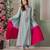 Sky blue color beautiful designer attire for glamorous party looks