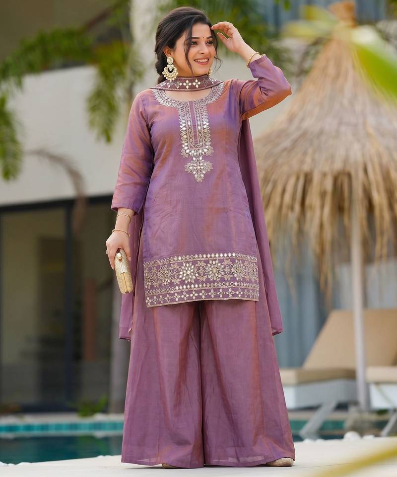 Lavender beautiful Kurta set