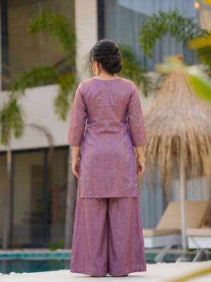 Lavender beautiful Kurta set 2