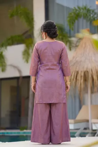 Lavender beautiful Kurta set