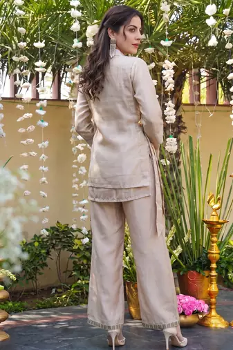 Cream beautiful Kurta set