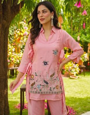 Peach beautiful Kurta set 4