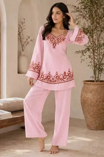 Pink color beautiful designer attire for glamorous party looks