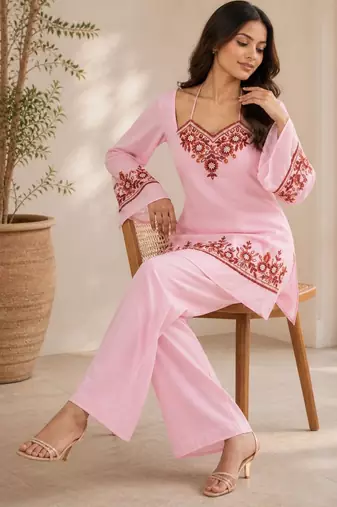 Pink color beautiful designer attire for glamorous party looks