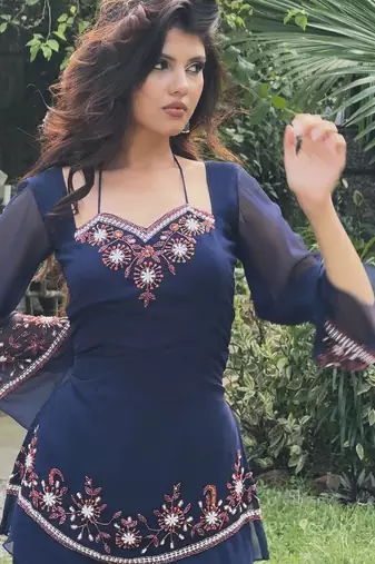 Blue beautiful Kurta set