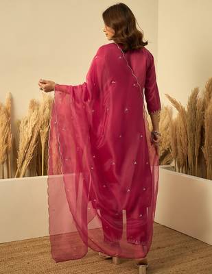 Cherry zora silk embroidered ethnic readymade suit  2