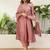 Pink vichitra embroidered ethnic readymade suit 
