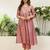 Pink vichitra embroidered ethnic readymade suit 