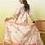 Cream assam cotton embroidered ethnic readymade suit 