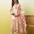 Cream assam cotton embroidered ethnic readymade suit 