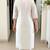 Off white embroidered ethnic partywear suit 