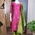 Pink embroidered ethnic partywear suit 